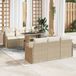 Prolenta Maison Exclusive - Ensemble de canapé de jardin 7 pcs Beige Poly rotin
