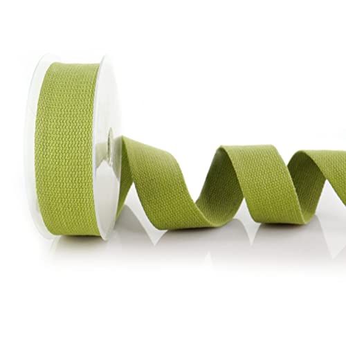 Trimz Katoen Heavy Duty Singelband - Olijf - 10m x 40mm