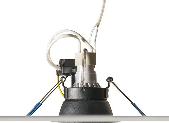 QAZQA Dept - Design Inbouwspot - Ø 89 mm - Zwart