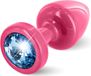 Diogol Anni Butt Plug Rond 25 mm Rose & Bleu
