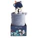 Doudou et Compagnie DC3648 babydeken met knuffeldier, vos, 100 x 70 cm, blauw