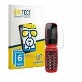 BROTECT Screenprotector 6 Stuks voor Chakeyake R341 Beschermglas transparant