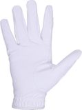 Qhp Handschoen Glitz White - L | Paardrij handschoenen
