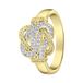 Lucardi Dames Goldplated ring Surinaamse mattenklopper - Ring - Cadeau - Staal - Goudkleurig