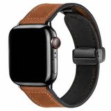 123watches bandje Lennox - leer - bruin - 44, 45, 46 & 49 mm - Geschikt voor Apple Watch