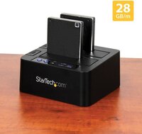 Startech SDOCK2U313R Hard Drive Adapter - 2.5 inch - SATA - eSATA - 10 Gbps - Black