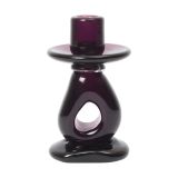Ferm Living Bougeoir Damo 16 cm raisin foncé