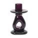 Ferm Living Bougeoir Damo 16 cm raisin foncé