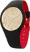 Ice-Watch ICE loulou dameshorloge met siliconen band - Zwart/Goudkleurig