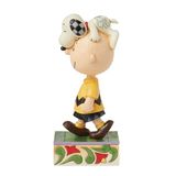 Peanuts by Jim Shore Head Honcho (Snoopy on Charlie Brown's Head Figurine)