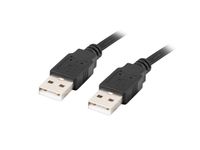 Lanberg USB-kabel CA-USBA-20CU-0010-BK zwart 1 m