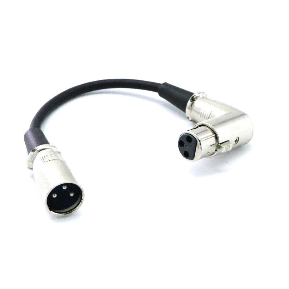 Coretek XLR m - XLR v haakse audio adapter - 0 15 meter