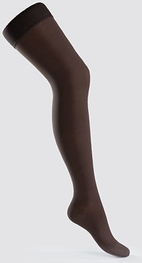 Juzo Soft 2002 CCL 2 AG cacao teenstuk open lr-links = rechtsnoppen5cm Size IV Length kort