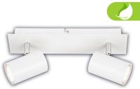 B.K.Licht BRILONER Isil – Ultra Efficient Opbouwspot – plafondspots met met energieklasse A lampen – zwenkbaar spotjes – wit – 29cm