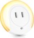 Bearware veilleuse LED avec 2 ports de chargement USB