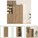 Vidaxl Armoire haute Chêne artisanal 70 x 42,5 x 185 cm