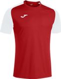 Joma Academy IV Shirt Korte Mouw Heren - Rood / Wit | Maat: XL