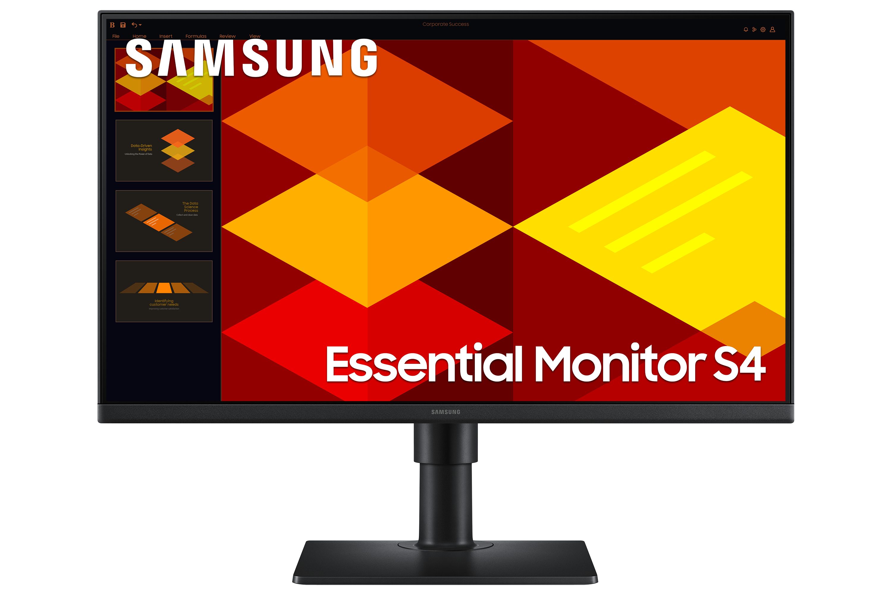 Samsung 24" Essential Monitor S4 S40GD Full HD Monitor - LS24D406GAUXEN