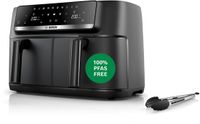 Bosch Serie 4 MAFD440B7 - Airfryer - Dubbele mand - 9L - 2500W - Zwart