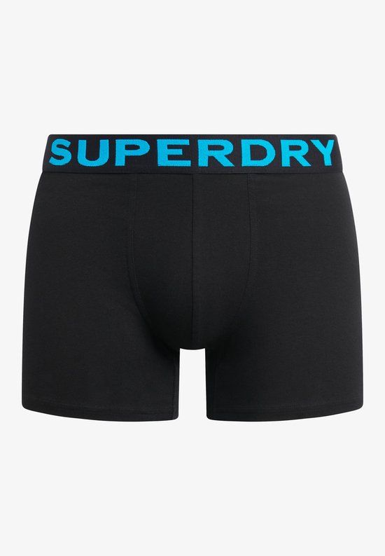 Superdry BOXER TRIPLE PACK Heren Onderbroek - Black/Neon - XXL