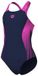 Arena 1-delig meisjes zwempak V Back navy/shocking pink