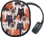 kwmobile hoes geschikt voor Sony WH-CH520 / WH-CH510 / MDR-ZX110 - 21,5 x 16 cm - Beschermhoes voor headset in Katten design - Van neopreen - Met print