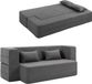 Homcom slaapbank - polyester - grijs