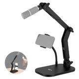 NEEWER Bureaumicrofoonstandaard met telefoonklem en flexibele arm