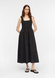 comma midi robe - noir