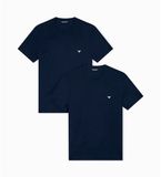 Armani T-shirts met ronde hals 2-pack blauw