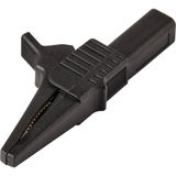 VOLTCRAFT MSK-125 Pince crocodile courte CAT II 300 V 10 A Noir