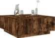 Maison Exclusive - Table basse, chêne fumé, 100x100x40 cm, fibre de bois