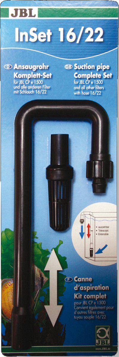 JBL InSet 16/22 CristalProfi e1501/e1502 aanzuigset buitenfilter aquaria
