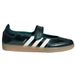 ADIDAS ORIGINALS Ballerines à brides 'Samba' vert foncé / blanc