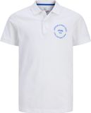 JACK&JONES JUNIOR JJSIMON POLO SS JNR Polo garçon Blanc - Bleu