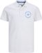 JACK&JONES JUNIOR JJSIMON POLO SS JNR Polo garçon Blanc - Bleu