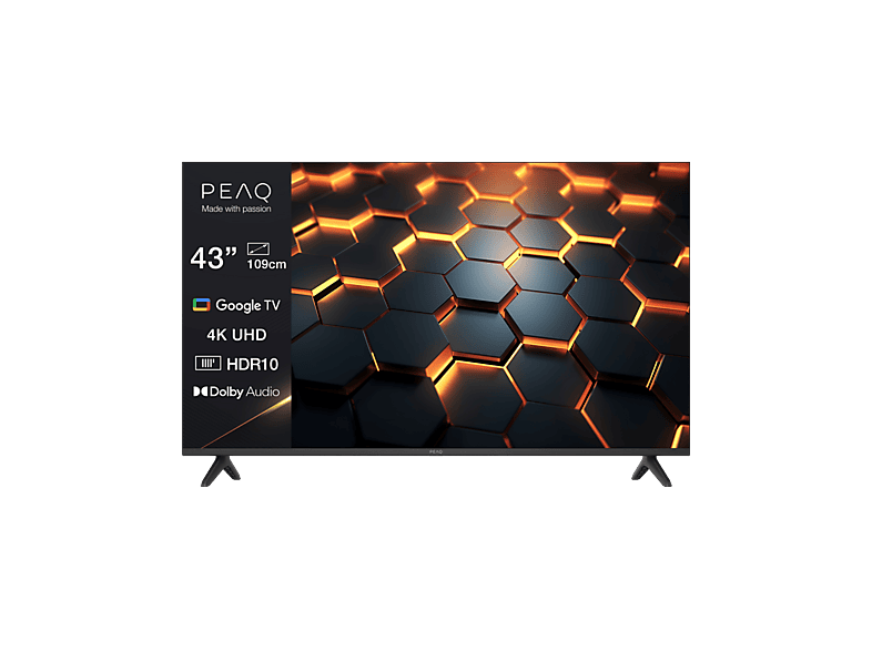 Peaq Ptv 43gu-5025t / Ultra Hd 4k Qled-tv / 43 Inch / 2025