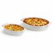 Vessia Ovenschalen set 2x stuks - porselein - ovaal - 36 x 21 x 6 en 30 x 17 x 6 cm - serveerschalen