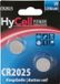 HyCell CR2025 Knoopcel Lithium 3 V 140 mAh 2 stuk(s)