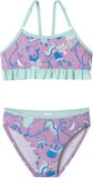 Schiesser Bustier Bikini Meisjes Bessenrood Printopdruk Gerecycled Materiaal UV-werend Maat 104