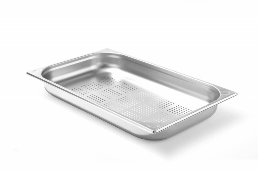 Hendi Gastronormbak RVS 1/1 - 65 mm | Geperforeerd | 325x530mm