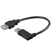 Goobay USB 2.0 Kabel - 0.15m - Zwart