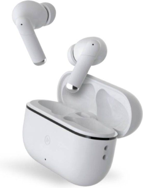 Force Case Force Play III TWS Bluetooth 5.3 draadloze in-ear koptelefoon, Wit
