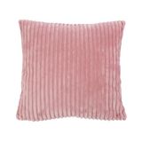 Gözze Knuffelzachte kussensloop in corduroy-look, set van 2, 50 x 50 cm - oudroze