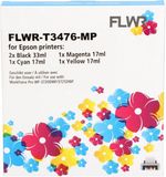 FLWR - Epson 34XL Multipack - Noir et Couleur - Cartouches génériques
