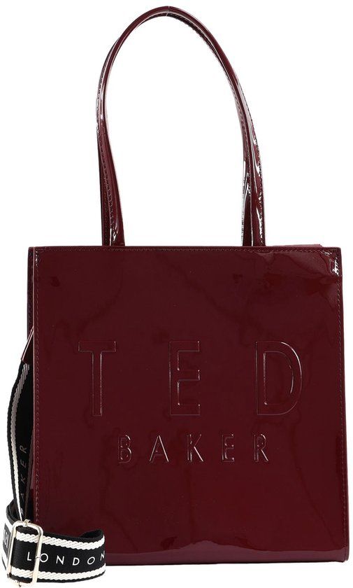 Ted Baker Iconica Webbing Small Icon Bag Oxblood donkerrood
