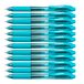 Pentel BL107-S3X Energel x Liquid Gel roller, 0,35 mm lijndikte, turquoise, 12 stuks met drukmechanisme