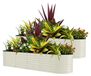 StarTech Verhoogde plantbakset, 2 stuks - Plantbakken voor de tuin - Verzinkt staal - Afmetingen circa 240x60x60 cm - Roestbestendig - Geschikt voor groenten en bloemen