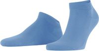 FALKE ClimaWool kort eenkleurig wol lyocell sneakersokken enkelsokken heren blauw - maat 47-48