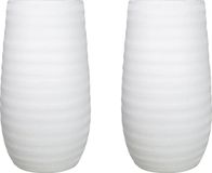 Floran Vase - 2x - blanc - mat - céramique - 50 x 26 cm